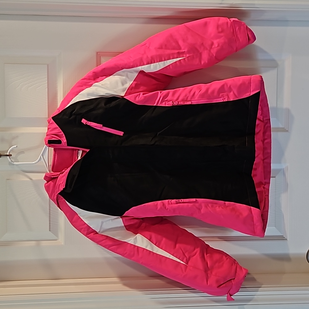 The Children's Place Pink Girl's Winter Puffer Jacket with removable Fleece